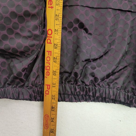 Sun Kim Oversized XS Black Burgundy Polka Dot Tunic Dress Modal Blend USA New - Picture 11 of 11